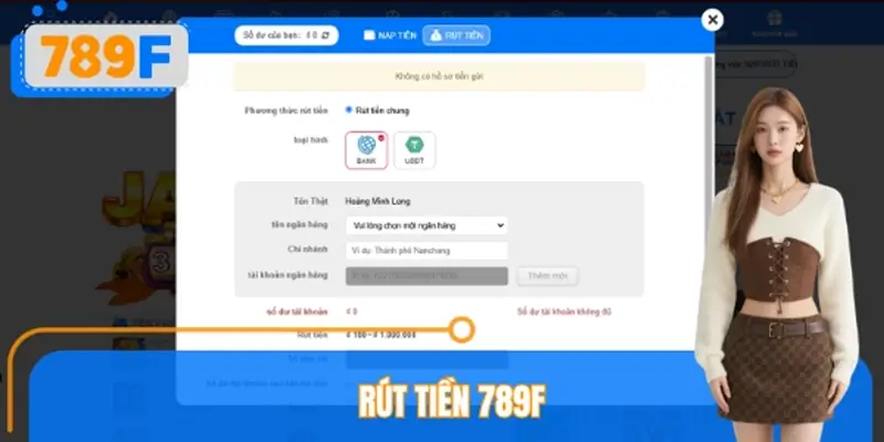Hướng Dẫn Rút Tiền 789F Chuẩn Quy Trình, Nhận Tiền Nhanh