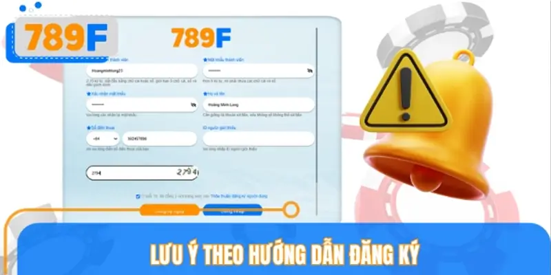 Lưu ý đảm bảo đăng ký tài khoản an toàn, nhanh chóng